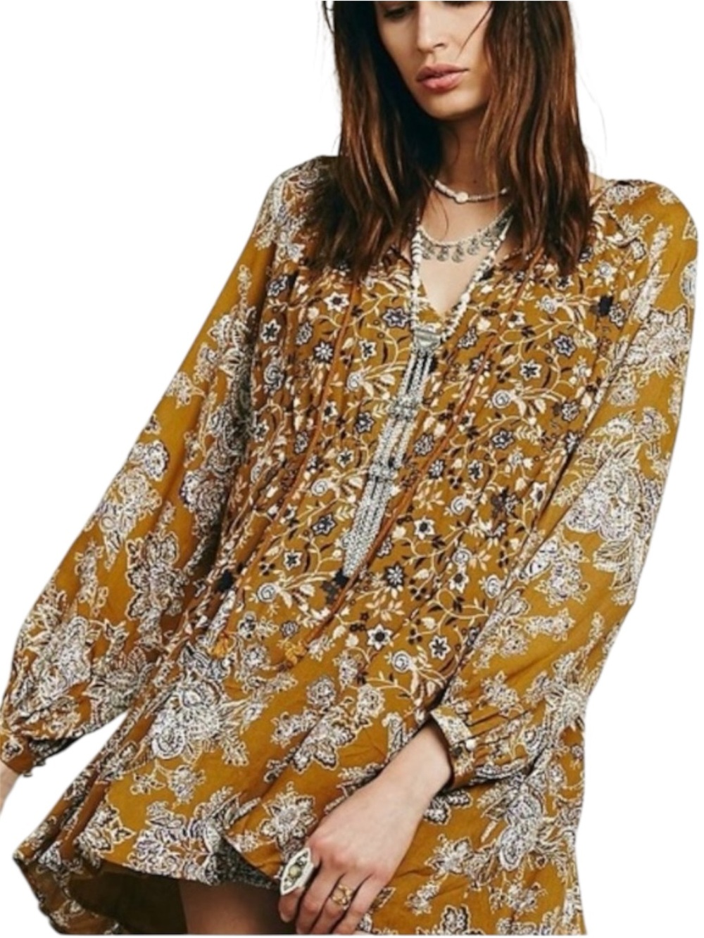 Free People Lucky Loosey Swing Dress